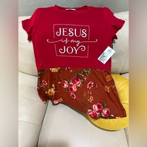 New Women’s XS JESUS IS MY JOY Tunic NOTW